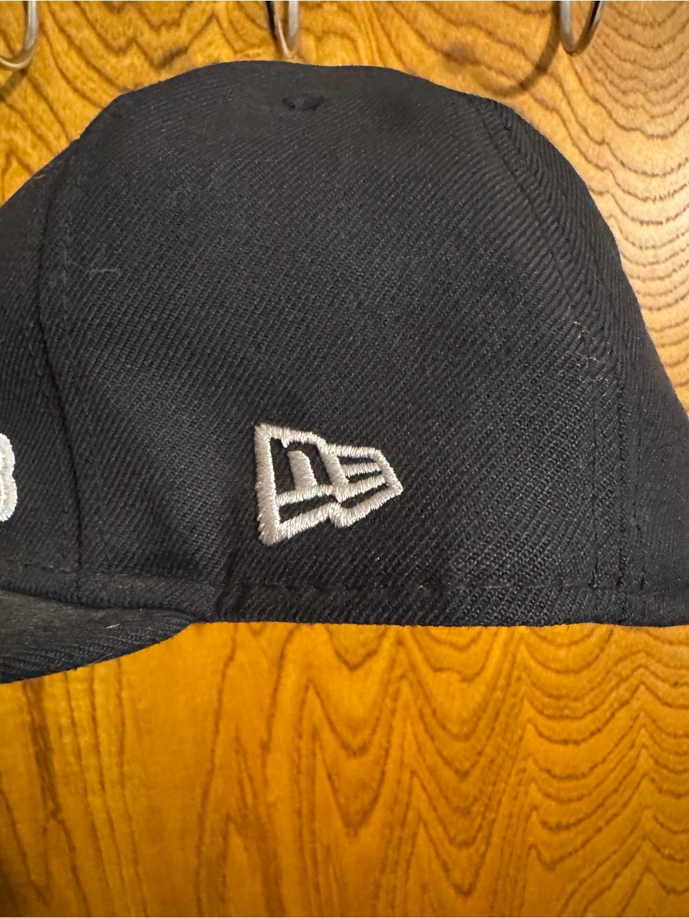 New Era Black Cap with White XB Embroidery - Picture 5 of 7